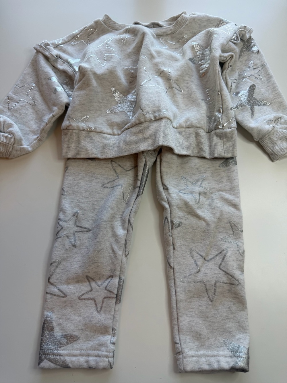 Carter's Gray Star-Print Sweatshirt & Joggers Set